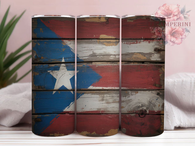 Puerto Rico Flag 20oz Tumbler, Flag Tumbler Wrap, 20oz Sublimation Wrap, Puerto Rico Gift, Patriotic Tumbler, Caribbean Pride, Puerto Rican Heritage Sublimation Li Zamperini 