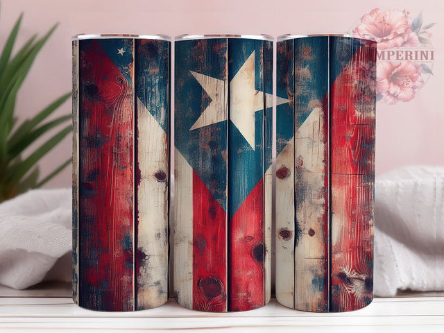 Puerto Rico Flag 20oz Tumbler, Flag Tumbler Wrap, 20oz Sublimation Wrap, Puerto Rico Gift, Patriotic Tumbler, Caribbean Pride, Puerto Rican Heritage Sublimation Li Zamperini 