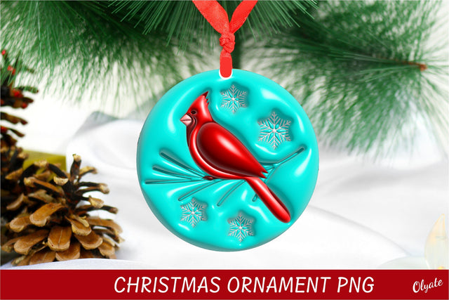 Puff Christmas Ornament PNG. 3D Inflated Design Sublimation Sublimation Olga Terlyanskaya 