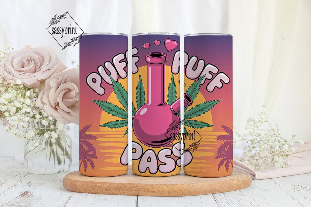 Puff Pass Bong 20oz Tumbler Wrap - So Fontsy