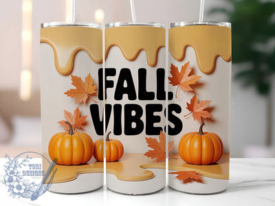 Puffy 3D Cozy Fall Tumbler, Puffy Fall Wrap, 20oz Sublimation, Autumn Vibes Cup, Cozy Fall Mug, Puffy Letter Tumbler, Fall Season Drinkware Sublimation ToriDesigns 