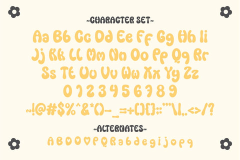 Puffy Bloom - Cute Groovy Font Font Masyafi Studio 