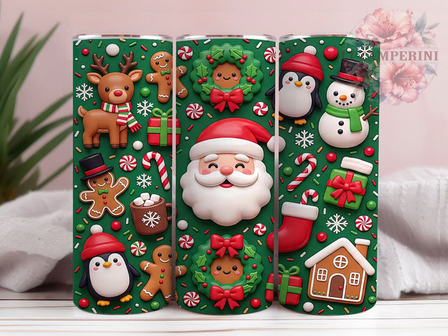 Puffy Christmas Friends 20oz Tumbler, Puffy Christmas Friends, Christmas Friends, Christmas Tumbler, 20oz Tumbler, Puffy Tumbler, Holiday Friends, Tumbler Wrap Sublimation Li Zamperini 