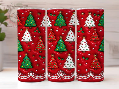 Puffy Christmas Trees 20oz Tumbler, Puffy Christmas, Christmas Trees, Puffy Xmas Trees, Puffy Tree Tumbler, Puffy Christmas PNG, Christmas Tree PNG, 20oz Tumbler Wrap Sublimation Lara' s Designs 