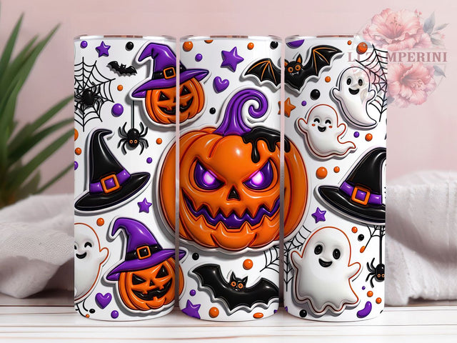 Puffy Halloween Pumpkin 20oz Tumbler, Puffy Pumpkin, Halloween Pumpkin, Pumpkin Tumbler, 20oz Tumbler, Puffy Halloween, Fall Tumbler, Tumbler Wrap Sublimation Li Zamperini 