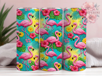 Puffy Pink Flamingo 20oz Tumbler, Puffy Pink Flamingo, Pink Flamingo, Puffy Flamingo, Flamingo Tumbler, 20oz Tumbler, Pink Tumbler, Tumbler Wrap Sublimation Li Zamperini 
