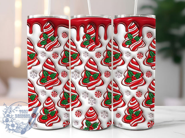 Puffy Tree Cake 20oz Tumbler, Puffy Tree Cake, Tree Cake, Cake Tumbler, 20oz Tumbler, Puffy Cake, Cute Cake, Tumbler Wrap Sublimation ToriDesigns 