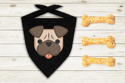 Pug Face Dog Applique Embroidery Embroidery/Applique DESIGNS Designed by Geeks 