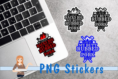 Pulled Pork Bundle Stickers SVG Family Creations 