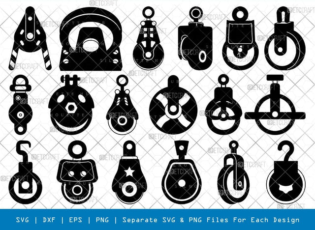 Pulleys Svg Cricut Cut Files Png Bundle, SB01112 SVG ETC Craft 