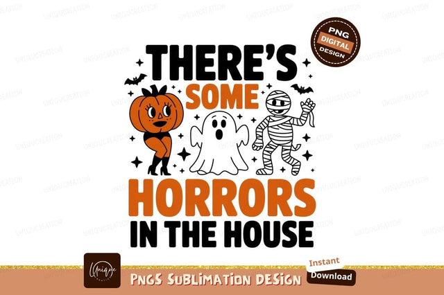Pumpkin character with some horrors text halloween Sublimation Designangry 