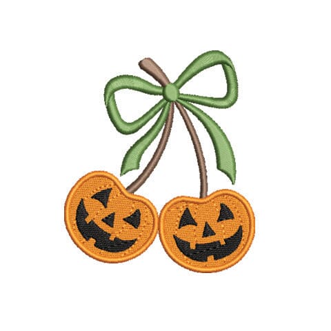 Pumpkin Cherries Embroidery Design Embroidery/Applique DESIGNS Creatively Embroidery 