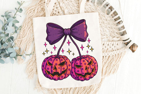 Pumpkin Cherries Png| Halloween Pumpkin Sublimation Png. Sublimation CosmosFineArt 