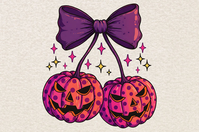 Pumpkin Cherries Png| Halloween Pumpkin Sublimation Png. Sublimation CosmosFineArt 