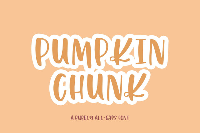 Pumpkin Chunk All Caps Sans Font Font Beck McCormick 