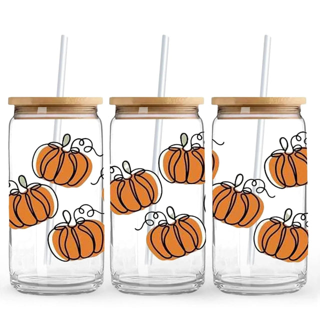 Pumpkin Classics 9.7 x 4.3 UV DTF Wrap Only (Cup NOT Included) Physical DIY Craft Warehouse 
