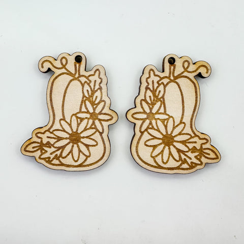 Pumpkin Dangle Earring Bundle Laser SVG File SVG Crafting With Brenna 