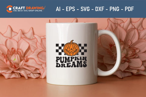 Pumpkin Dreams Halloween Svg, Halloween Png , Halloween Clipart, Ghost Svg, Halloween Shirt Svg, Hippie Svg, Retro Svg, Svg Bundle, Sublimation Designs SVG Debashish Barman 