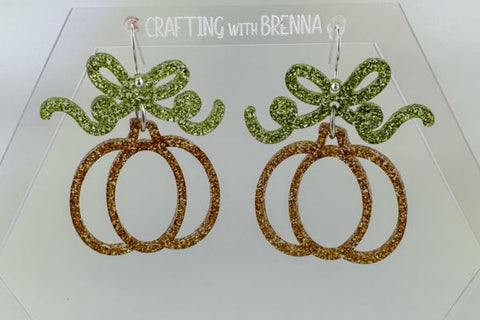 Pumpkin Earrings Laser SVG Bundle SVG Crafting With Brenna 
