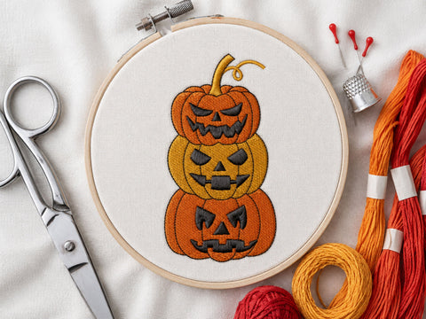 Pumpkin Embroidery Design, Autumn Embroidery Design, Halloween Pumpkin Embroidery Design Embroidery/Applique DESIGNS DesignDestine 