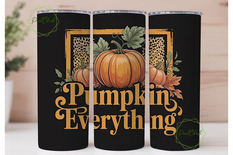 Pumpkin Everything 20oz Tumbler Wrap Sublimation PixelChick 