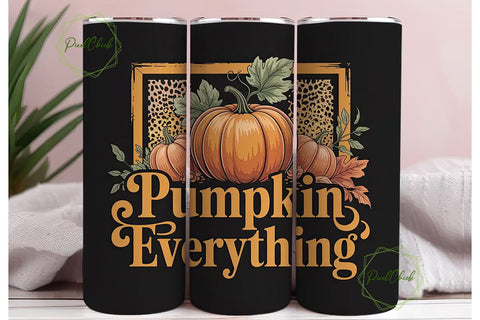 Pumpkin Everything 20oz Tumbler Wrap Sublimation PixelChick 