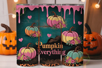 Pumpkin Everything 20oz Tumbler Wrap Sublimation PixelChick 