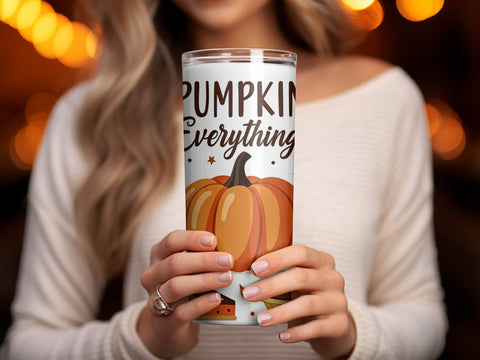 Pumpkin Everything Fall Tumbler Wrap Sublimation png Sublimation Luvleigh Digitals 