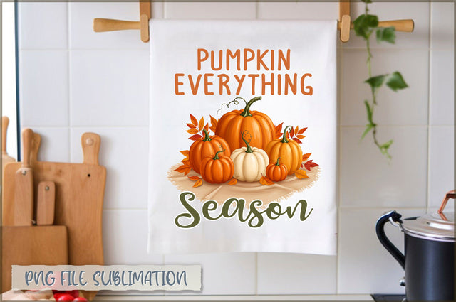 Pumpkin everything season Towel PNG Sublimation Shetara Begum 