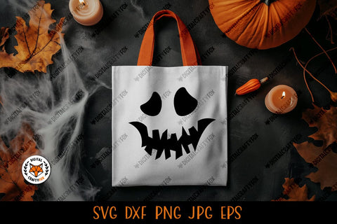 Pumpkin Face SVG,Halloween Face Cut File SVG Digital Craftyfox 