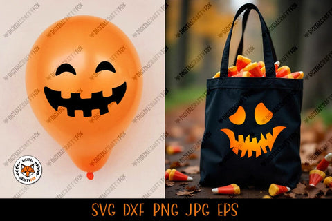 Pumpkin Face SVG,Halloween Face Cut File SVG Digital Craftyfox 