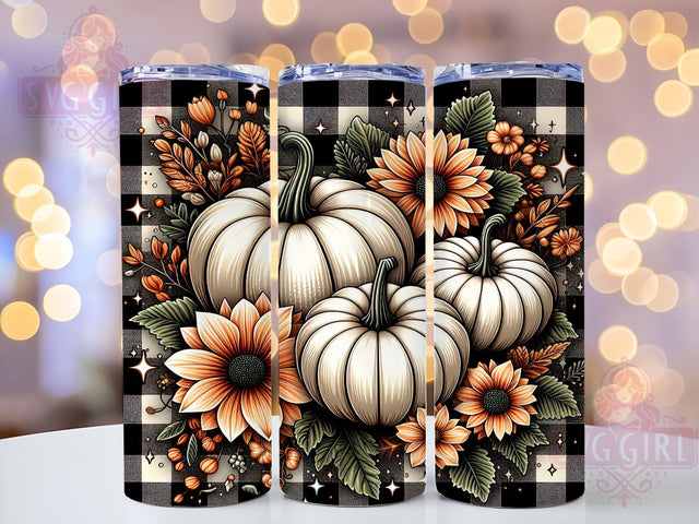 Pumpkin Fall 20oz Tumbler Wrap Sublimation Design, Straight Tapered Tumbler Wrap, Country Fall Tumbler Png, Instant Digital Download Sublimation SvggirlplusArt 