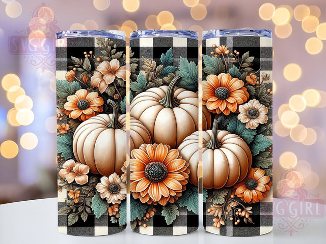Pumpkin Fall 20oz Tumbler Wrap Sublimation Design, Straight Tapered Tumbler Wrap, Country Fall Tumbler Png, Instant Digital Download Sublimation SvggirlplusArt 
