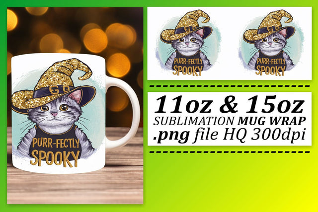 Pumpkin Fall Halloween Mug Wrap 11oz/15oz Sublimation Sublimation afrosvg 