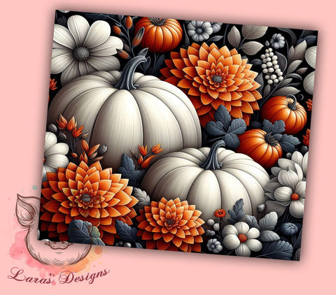 Pumpkin Fall Tumbler, Country Fall PNG, Autumn Drinkware, Fall Sublimation Design, Harvest Tumbler Wrap, Rustic Fall Decor, Seasonal Tumbler Gift Sublimation Lara' s Designs 