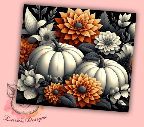 Pumpkin Fall Tumbler, Country Fall PNG, Autumn Drinkware, Fall Sublimation Design, Harvest Tumbler Wrap, Rustic Fall Decor, Seasonal Tumbler Gift Sublimation Lara' s Designs 