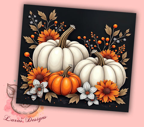 Pumpkin Fall Tumbler, Country Fall PNG, Autumn Drinkware, Fall Sublimation Design, Harvest Tumbler Wrap, Rustic Fall Decor, Seasonal Tumbler Gift Sublimation Lara' s Designs 