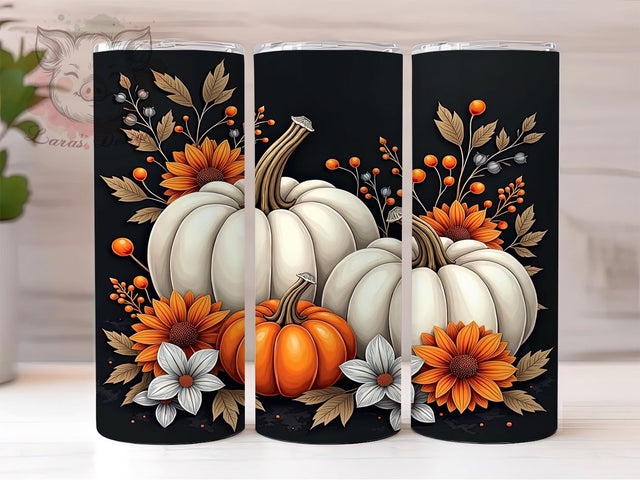Pumpkin Fall Tumbler, Country Fall PNG, Autumn Drinkware, Fall Sublimation Design, Harvest Tumbler Wrap, Rustic Fall Decor, Seasonal Tumbler Gift Sublimation Lara' s Designs 