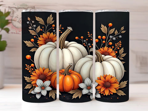 Pumpkin Fall Tumbler, Country Fall PNG, Autumn Drinkware, Fall Sublimation Design, Harvest Tumbler Wrap, Rustic Fall Decor, Seasonal Tumbler Gift Sublimation Lara' s Designs 
