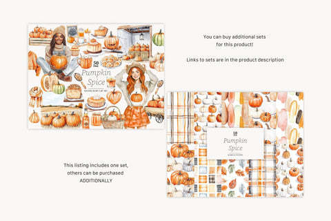 Pumpkin Farm Clipart Set | Autumn Farm PNG Pumpkin Patch SVG GlamArtZhanna 