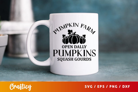 Pumpkin farm open dally pumpkins squash gourds SVG Design SVG Designangry 