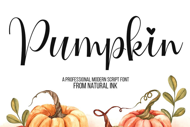 Pumpkin Font Studio Natural Ink 