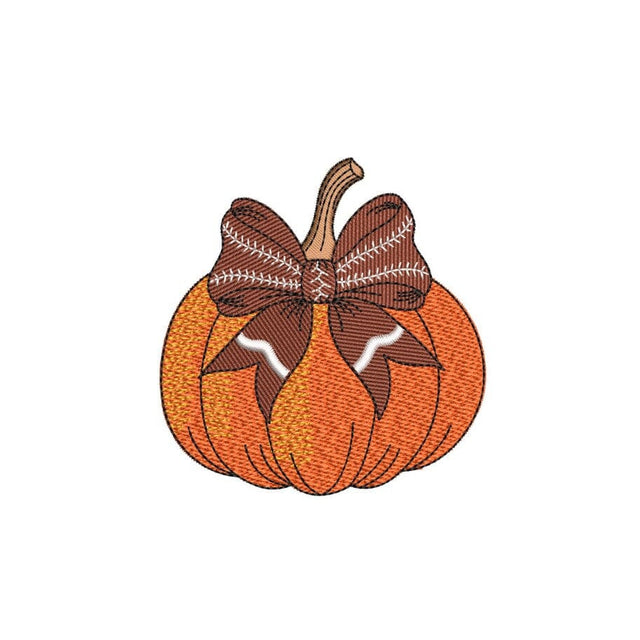 Pumpkin Football Embroidery Design, Autumn Embroidery Design, 3 sizes, Instant Download Embroidery/Applique DESIGNS Nino Nadaraia 