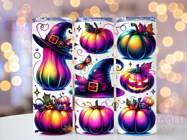 Pumpkin Halloween 20oz Tumbler Wrap Sublimation Design, Straight Tapered Tumbler Wrap, Pumpkins Fall Tumbler Png, Instant Digital Download Sublimation SvggirlplusArt 