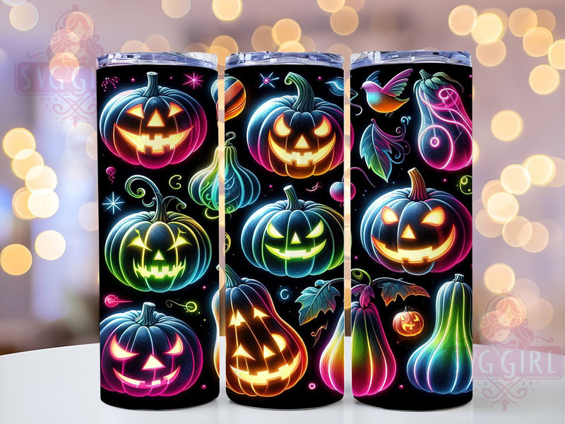 Pumpkin Halloween 20oz Tumbler Wrap Sublimation Design, Straight Tapered Tumbler Wrap, Pumpkins Fall Tumbler Png, Instant Digital Download Sublimation SvggirlplusArt 
