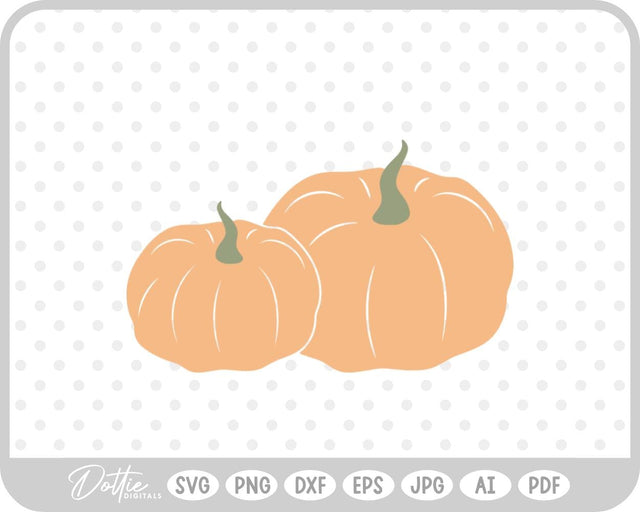 Pumpkin Halloween Autumn Fall SVG DottieDigitals 