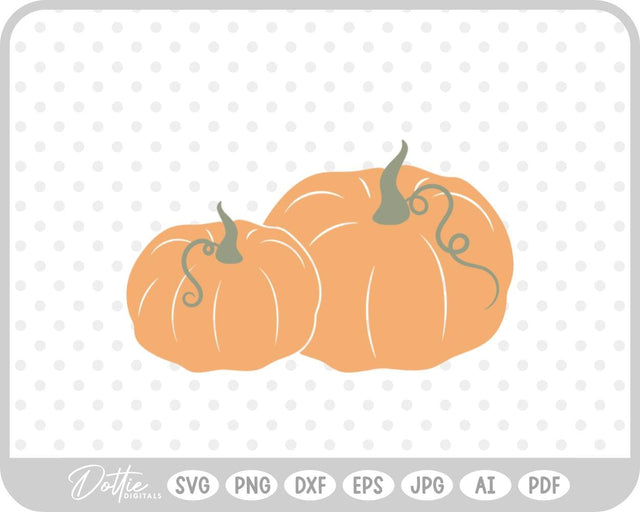 Pumpkin Halloween Autumn Fall SVG DottieDigitals 