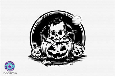 Pumpkin Halloween Illustration SVG PNG SVG FiveStarCrafting 