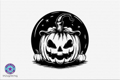 Pumpkin Halloween Illustration SVG PNG SVG FiveStarCrafting 