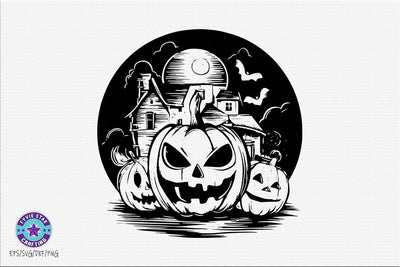 Pumpkin Halloween Illustration SVG PNG SVG FiveStarCrafting 